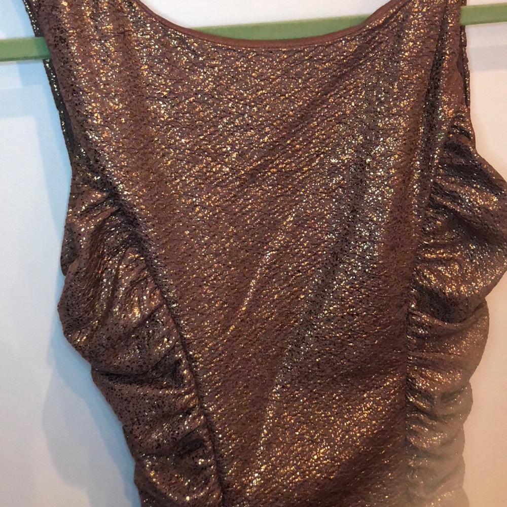 Mauve & Gold detailed dress